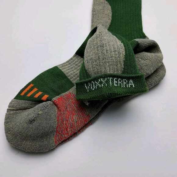 Voxx Life Terra Wool Blend Neuro Socks Outdoor Boot Crew Green Size S (Wo 4-7 ) - Picture 3 of 4